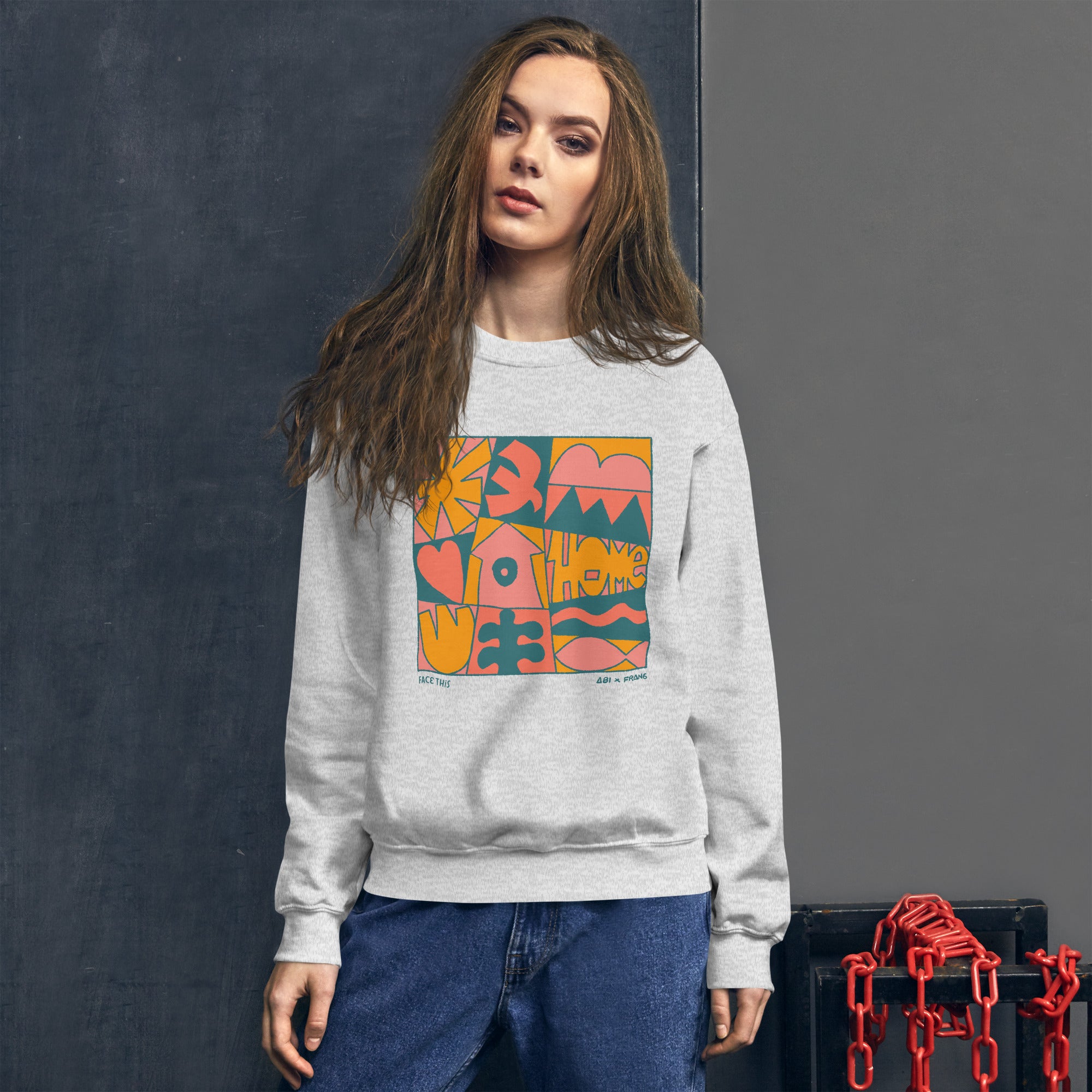 Fran6 x Abi (6) Face This sweater